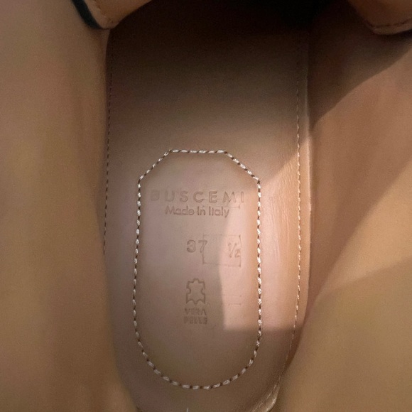 Buscemi sneakers suede navy blue with gold padlock, size 37.5 - Picture 7 of 8